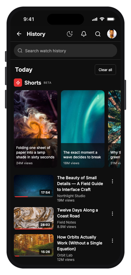 Vidora mobile app template screenshot 3