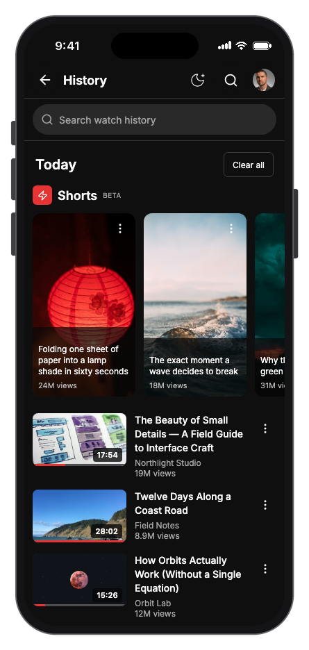Vidora mobile app template screenshot 3