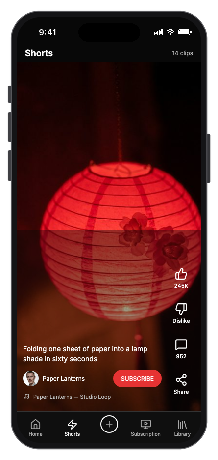 Vidora mobile app template screenshot 6
