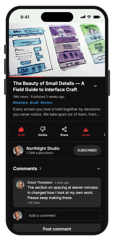 Vidora mobile app template screenshot 9