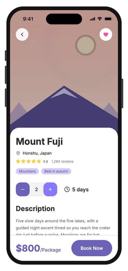 Voyara mobile app template screenshot 2