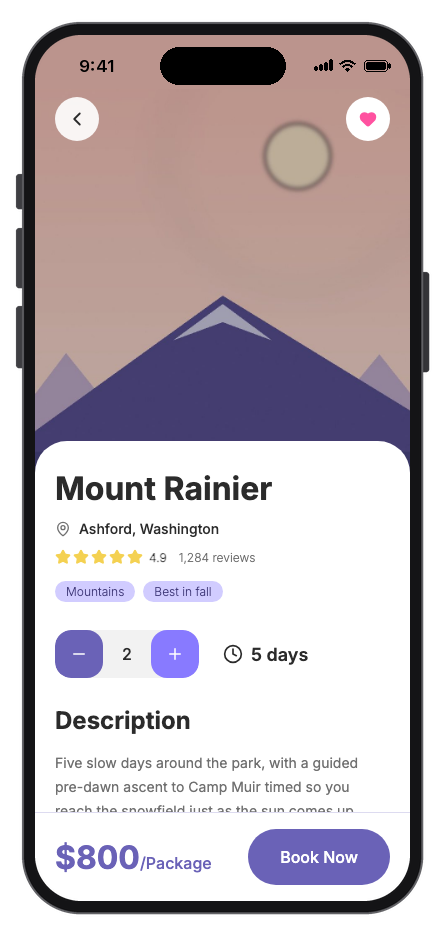 Voyara mobile app template screenshot 2
