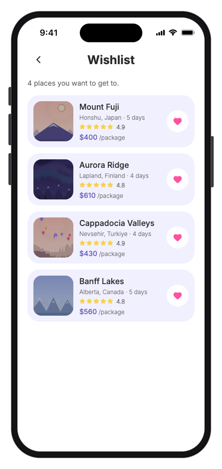 Voyara mobile app template screenshot 6