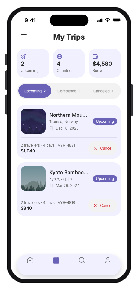 Voyara mobile app template screenshot 8
