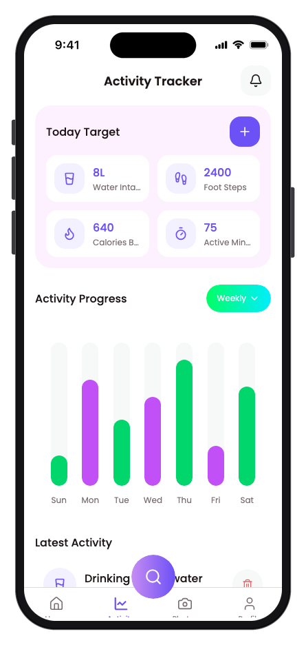 Vytal mobile app template screenshot 2