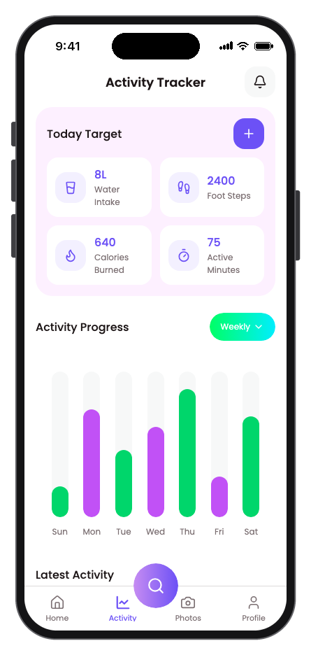 Vytal mobile app template screenshot 2