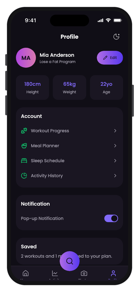 Vytal mobile app template screenshot 6