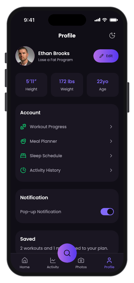 Vytal mobile app template screenshot 6