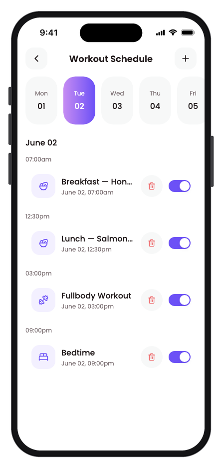 Vytal mobile app template screenshot 9