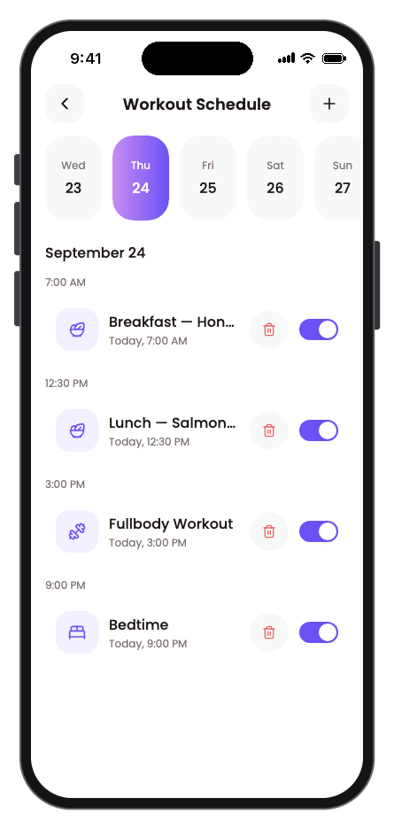 Vytal mobile app template screenshot 9