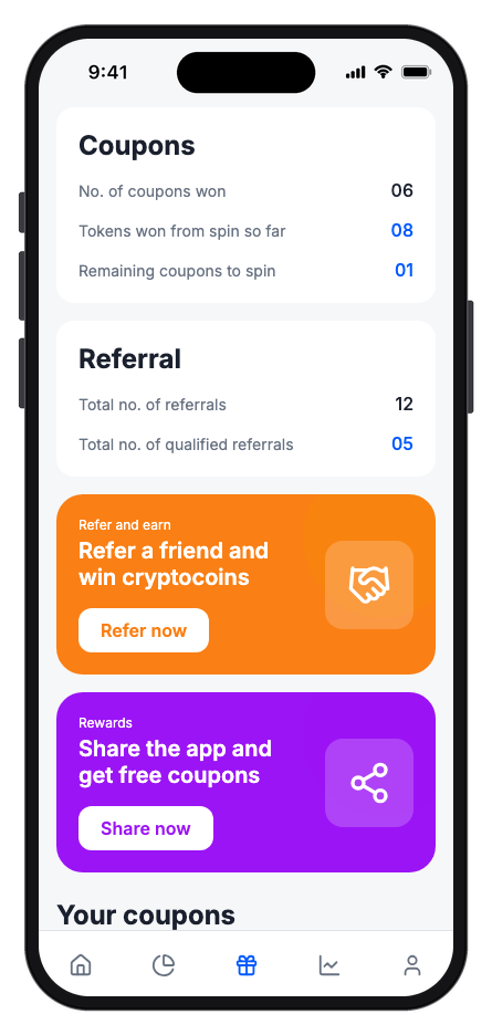 Zencoin mobile app template screenshot 9