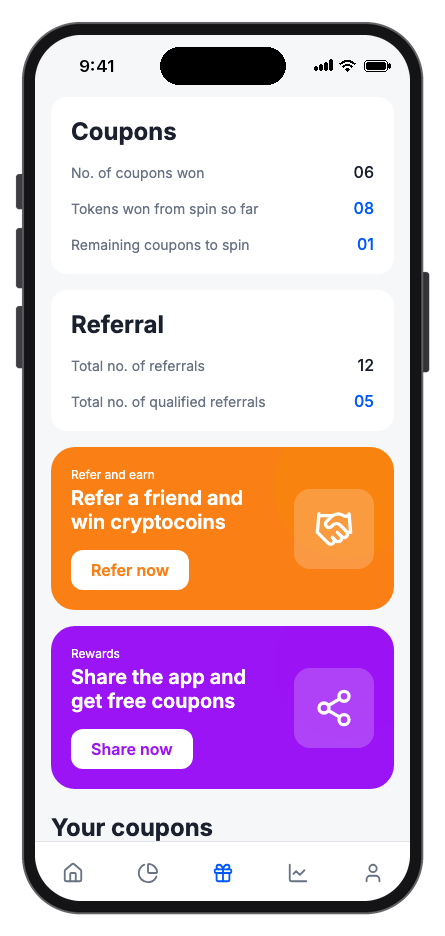 Zencoin mobile app template screenshot 9