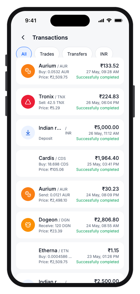 Zencoin mobile app template screenshot 10