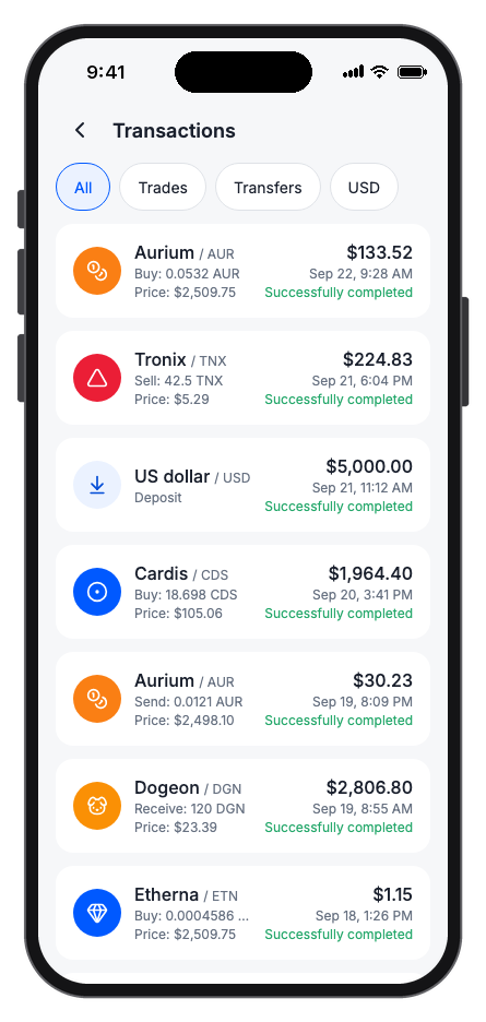Zencoin mobile app template screenshot 10