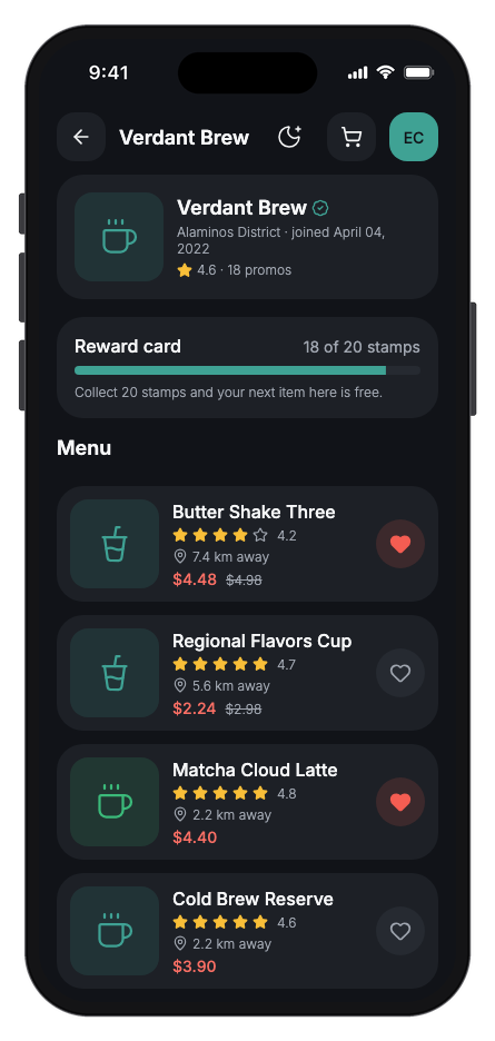 Zestly mobile app template screenshot 4
