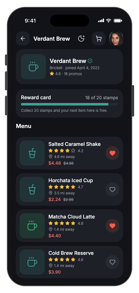 Zestly mobile app template screenshot 4