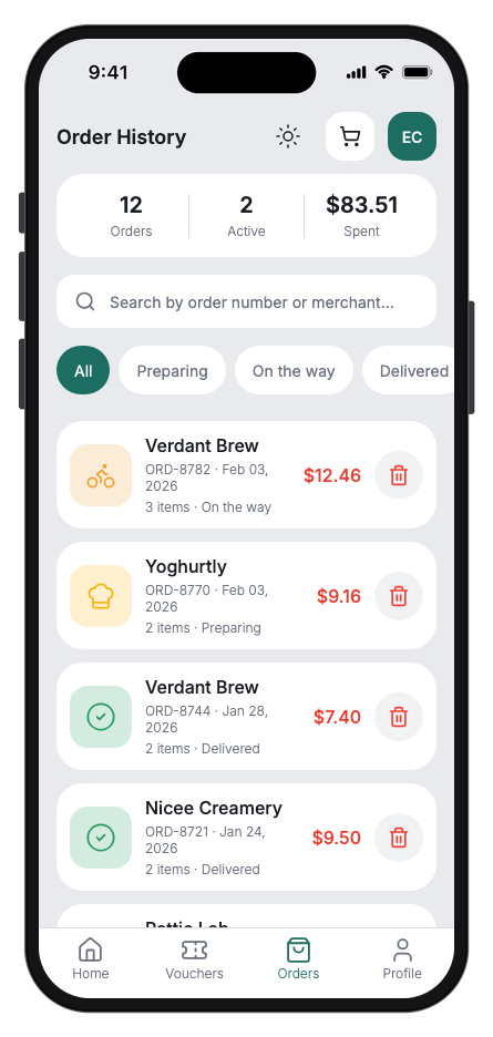 Zestly mobile app template screenshot 6