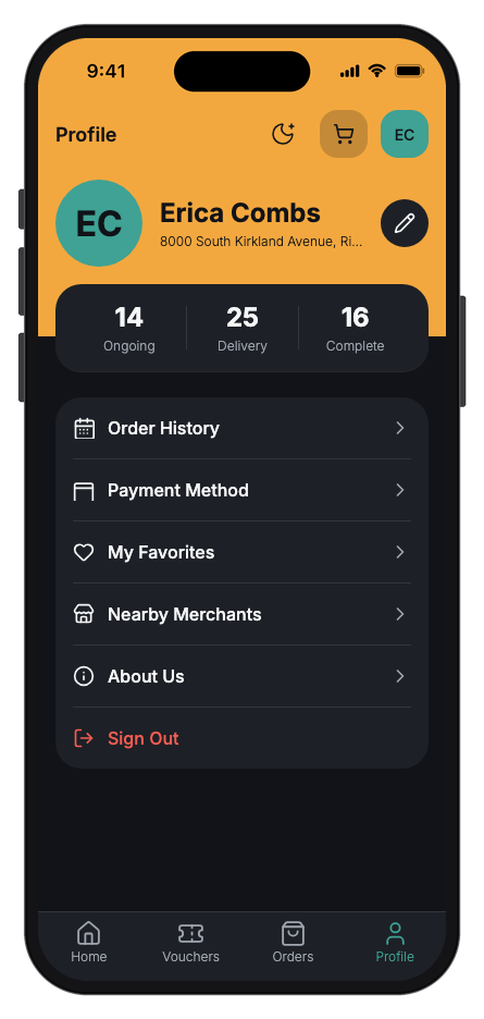 Zestly mobile app template screenshot 8