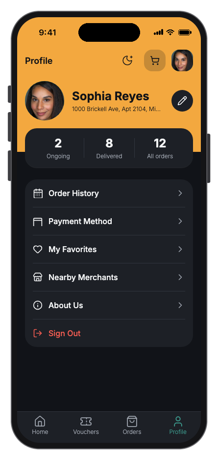 Zestly mobile app template screenshot 8