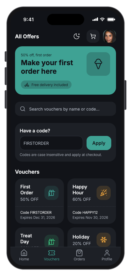 Zestly mobile app template screenshot 9