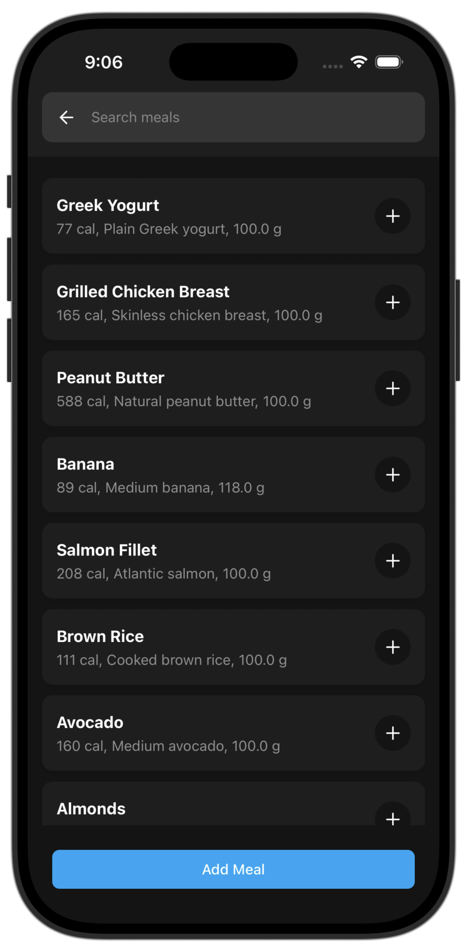 Fitness app template — screen 7