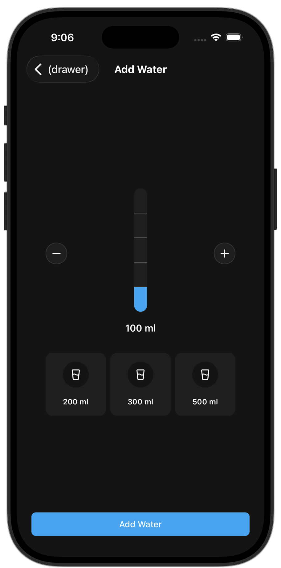 Fitness app template — screen 8
