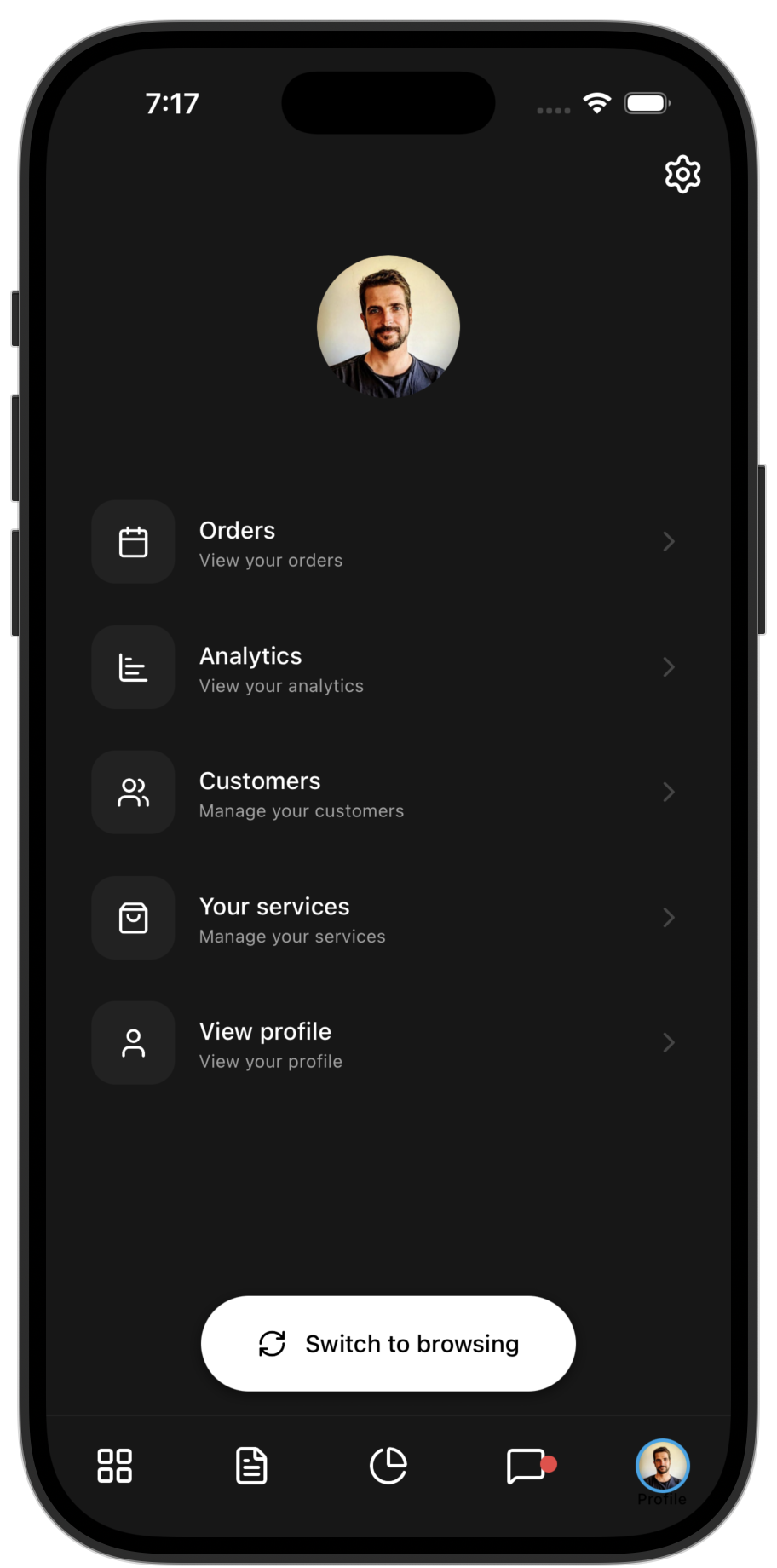 Marketplace app template — screen 11