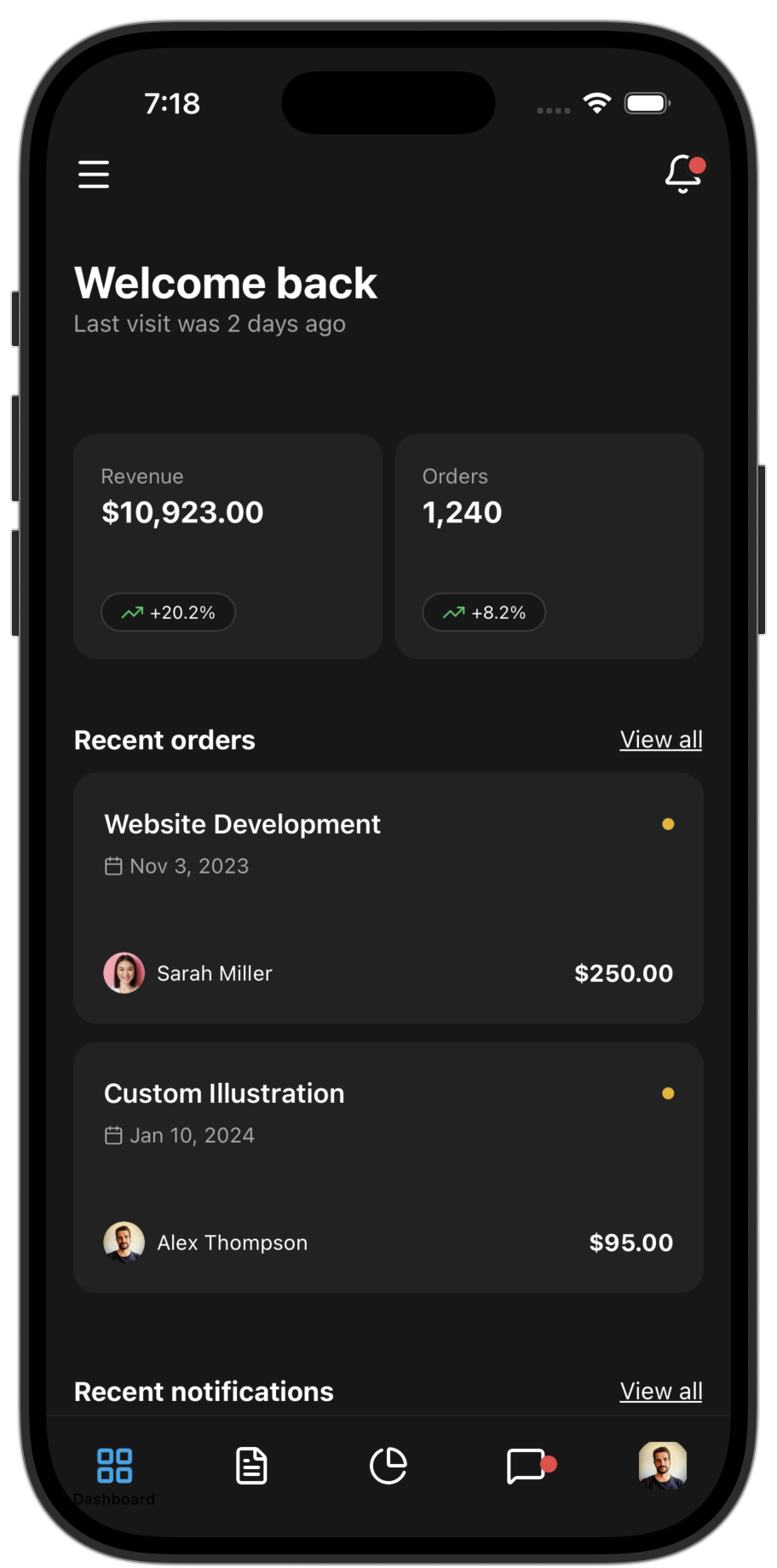 Marketplace app template — screen 7