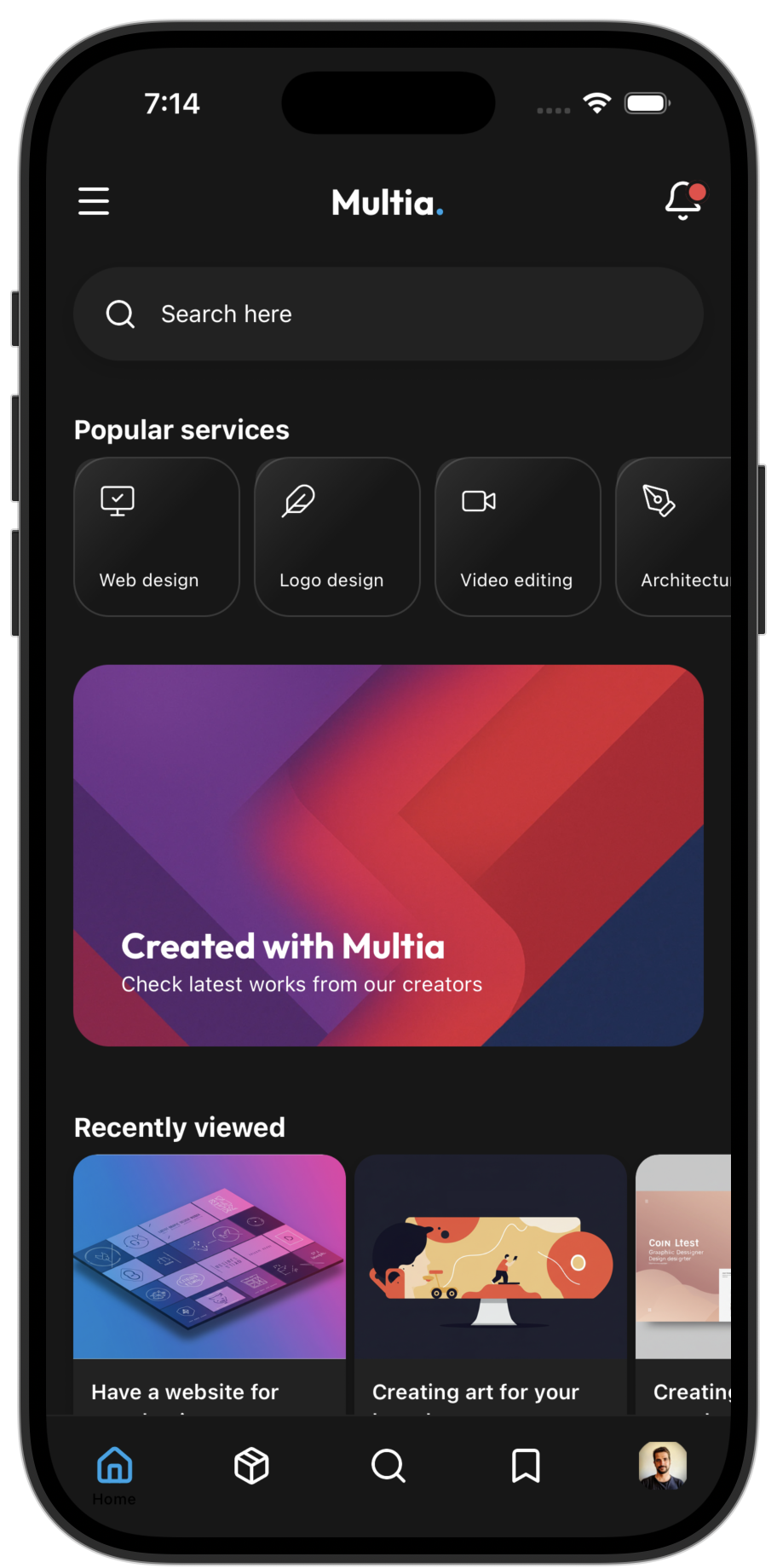Marketplace app template preview