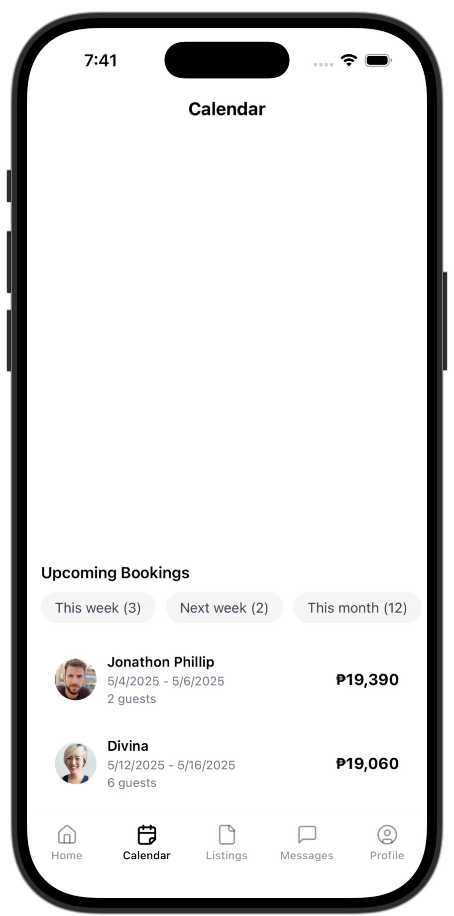 Rentals app template — screen 9