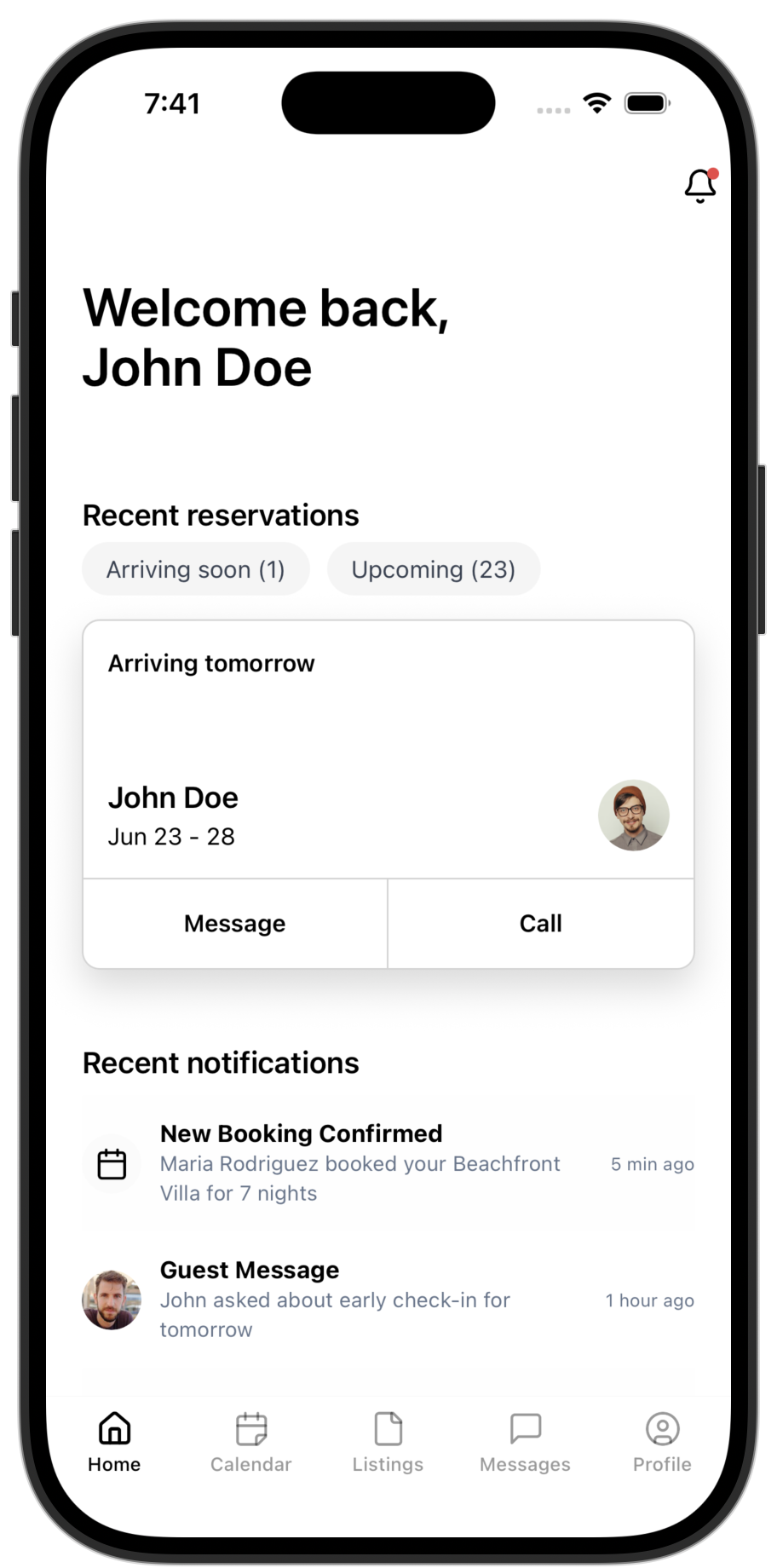 Rentals app template — screen 8