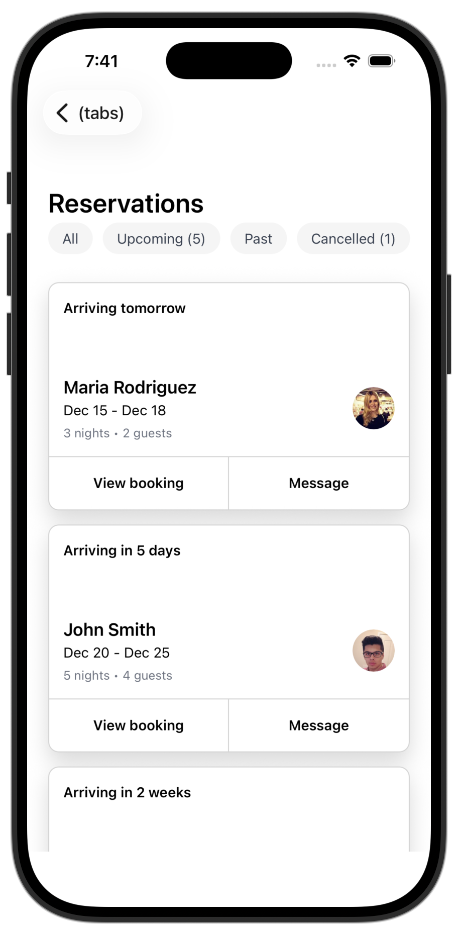 Rentals app template — screen 11