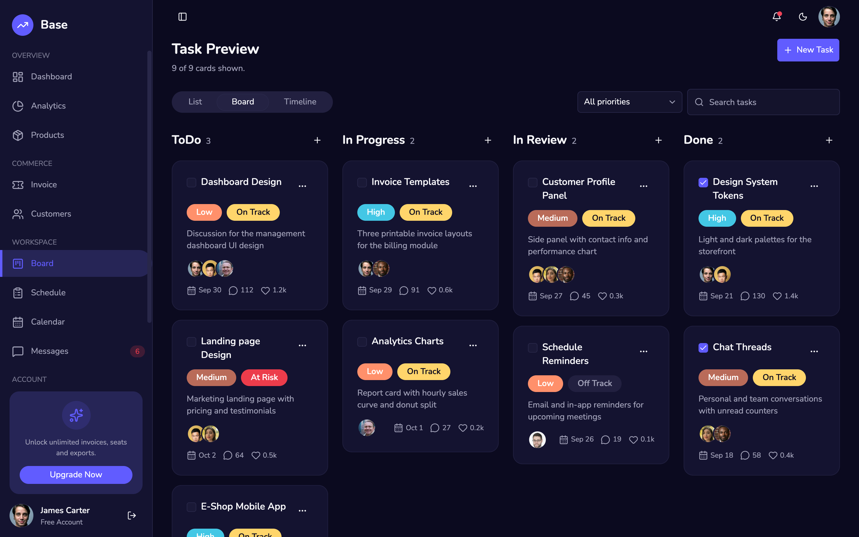 Base — Admin web app template preview 4