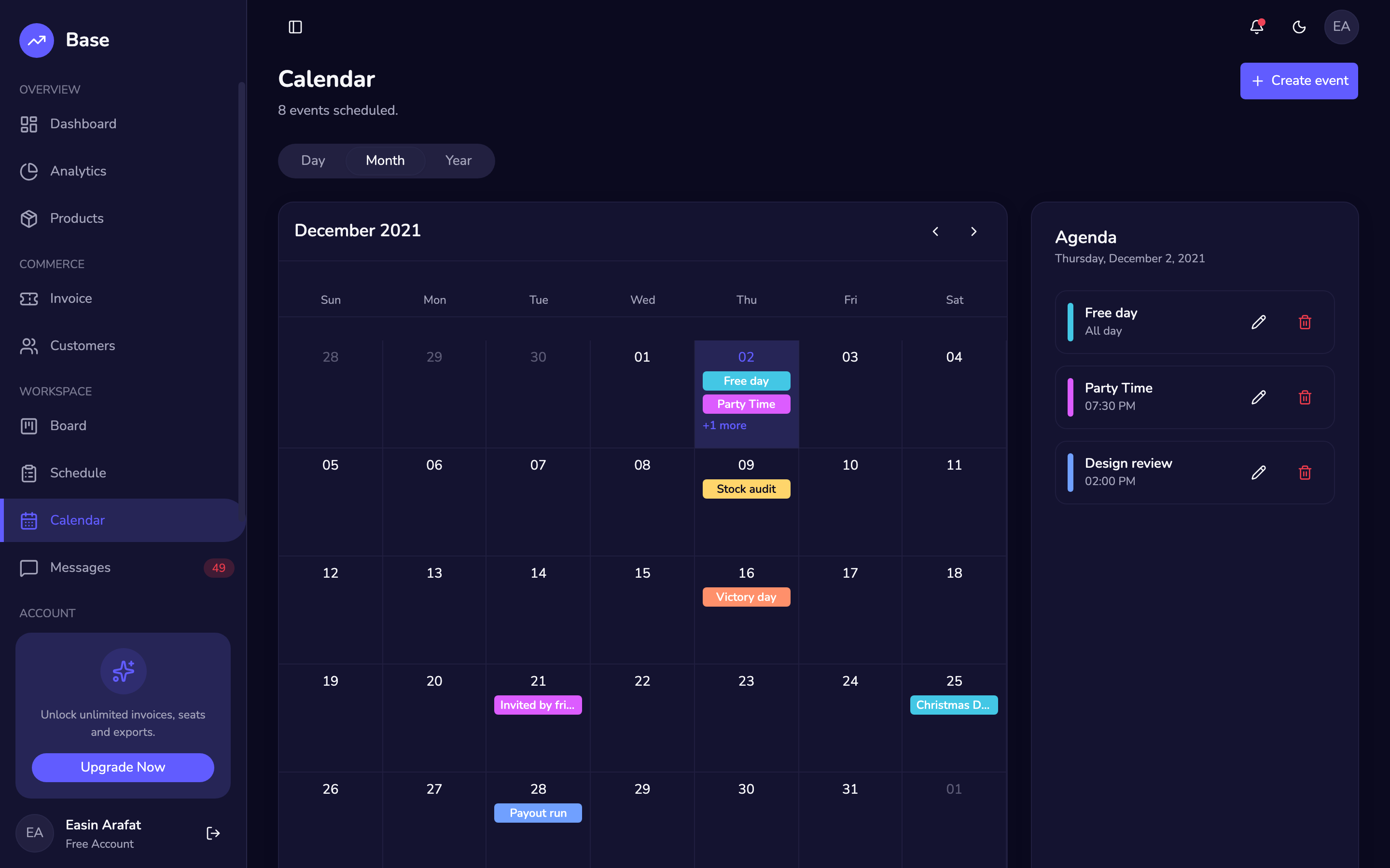 Base — Admin web app template preview 5