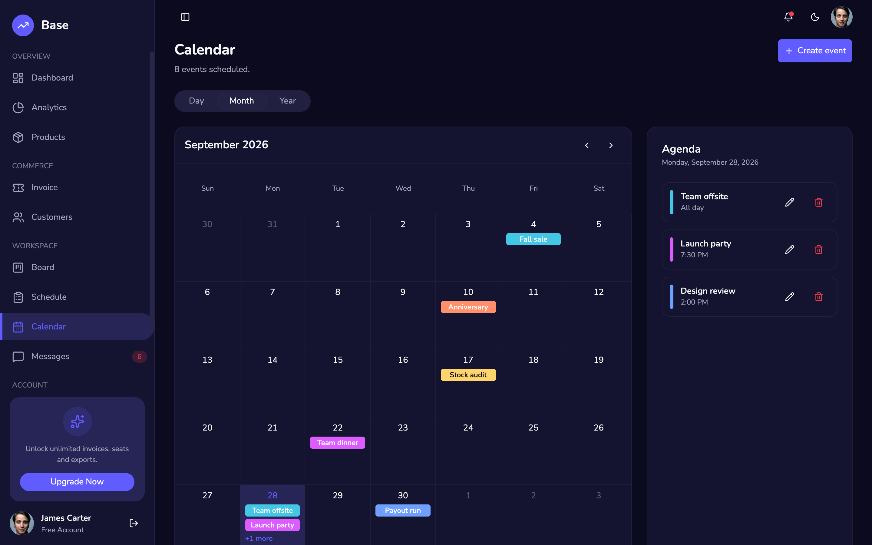 Base — Admin web app template preview 5