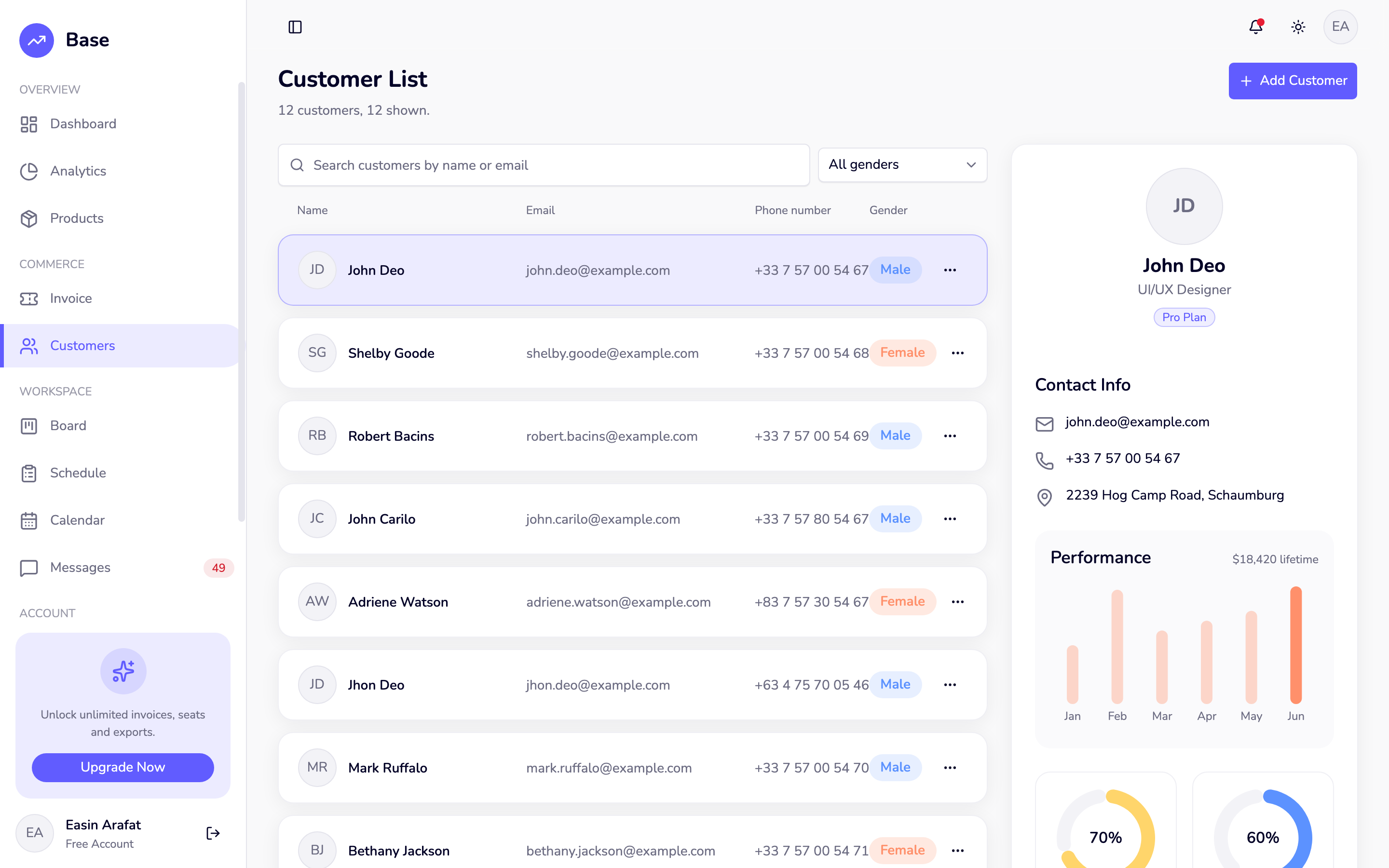 Base — Admin web app template preview 3