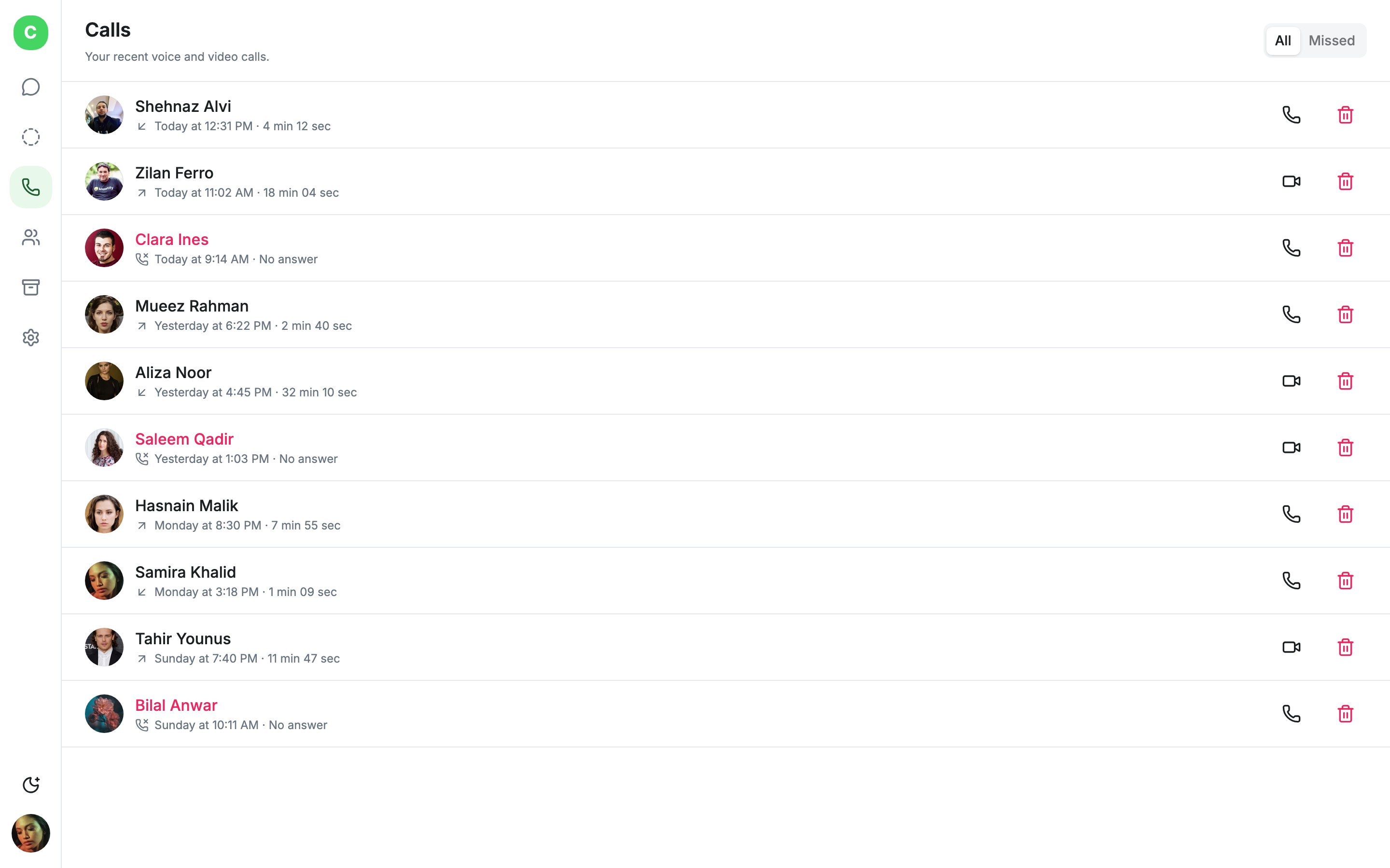 Chatly — Messaging App web app template preview 2