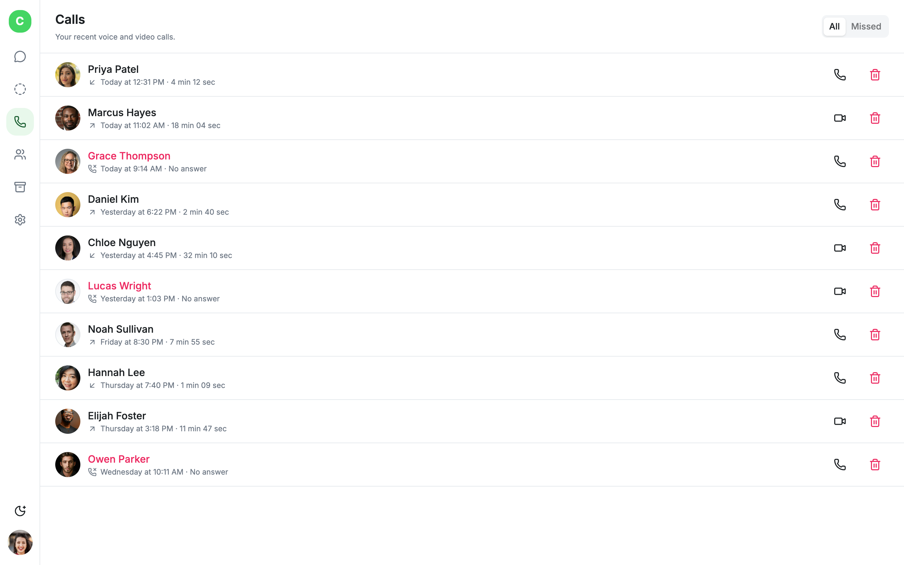 Chatly — Messaging App web app template preview 2