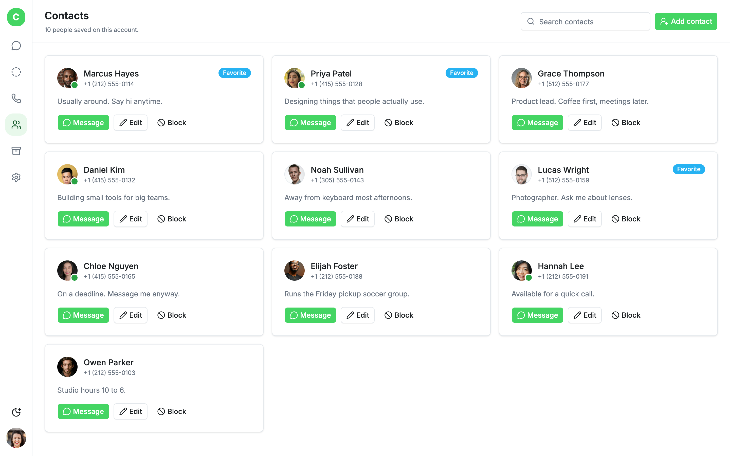 Chatly — Messaging App web app template preview 3