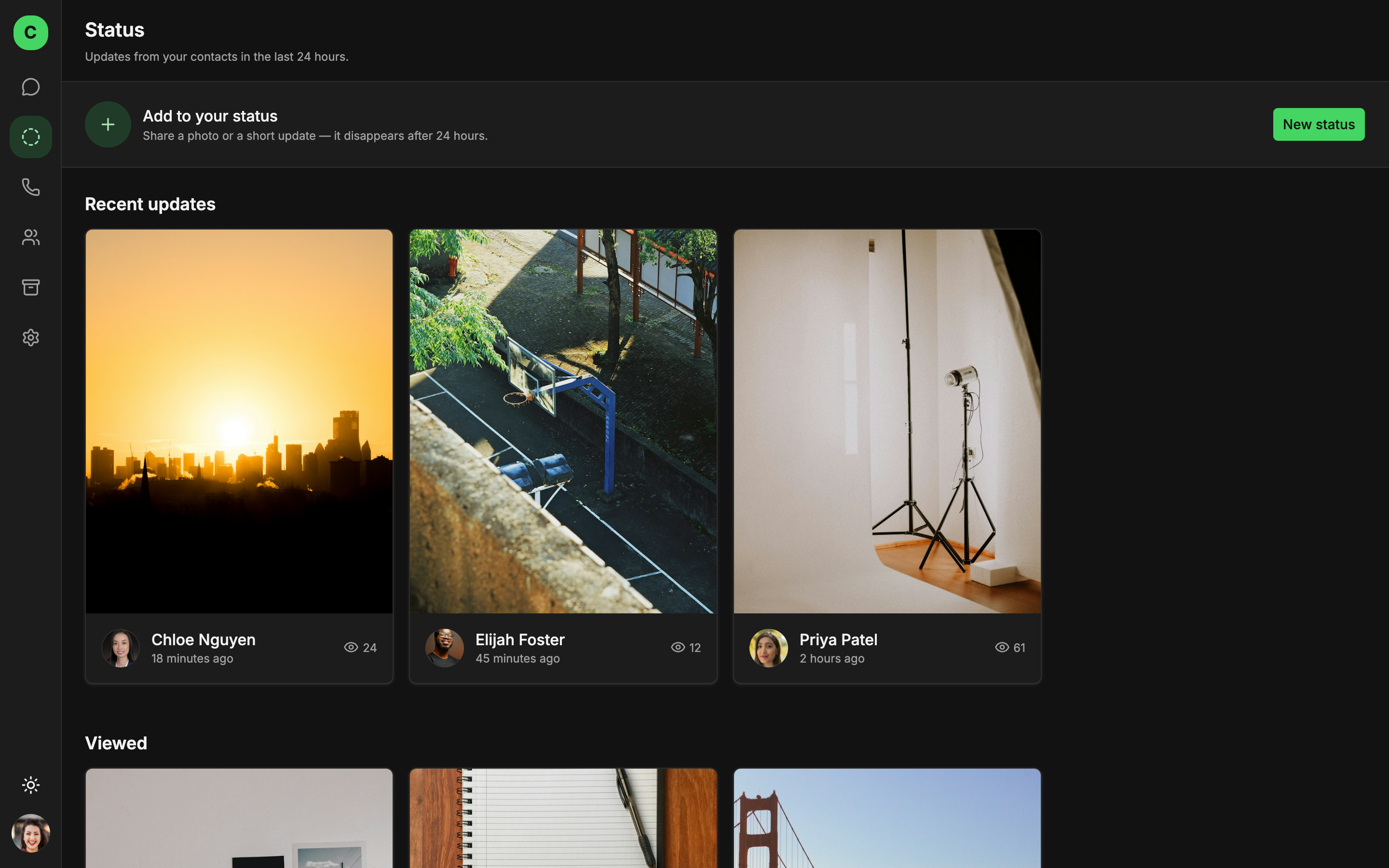 Chatly — Messaging App web app template preview 7