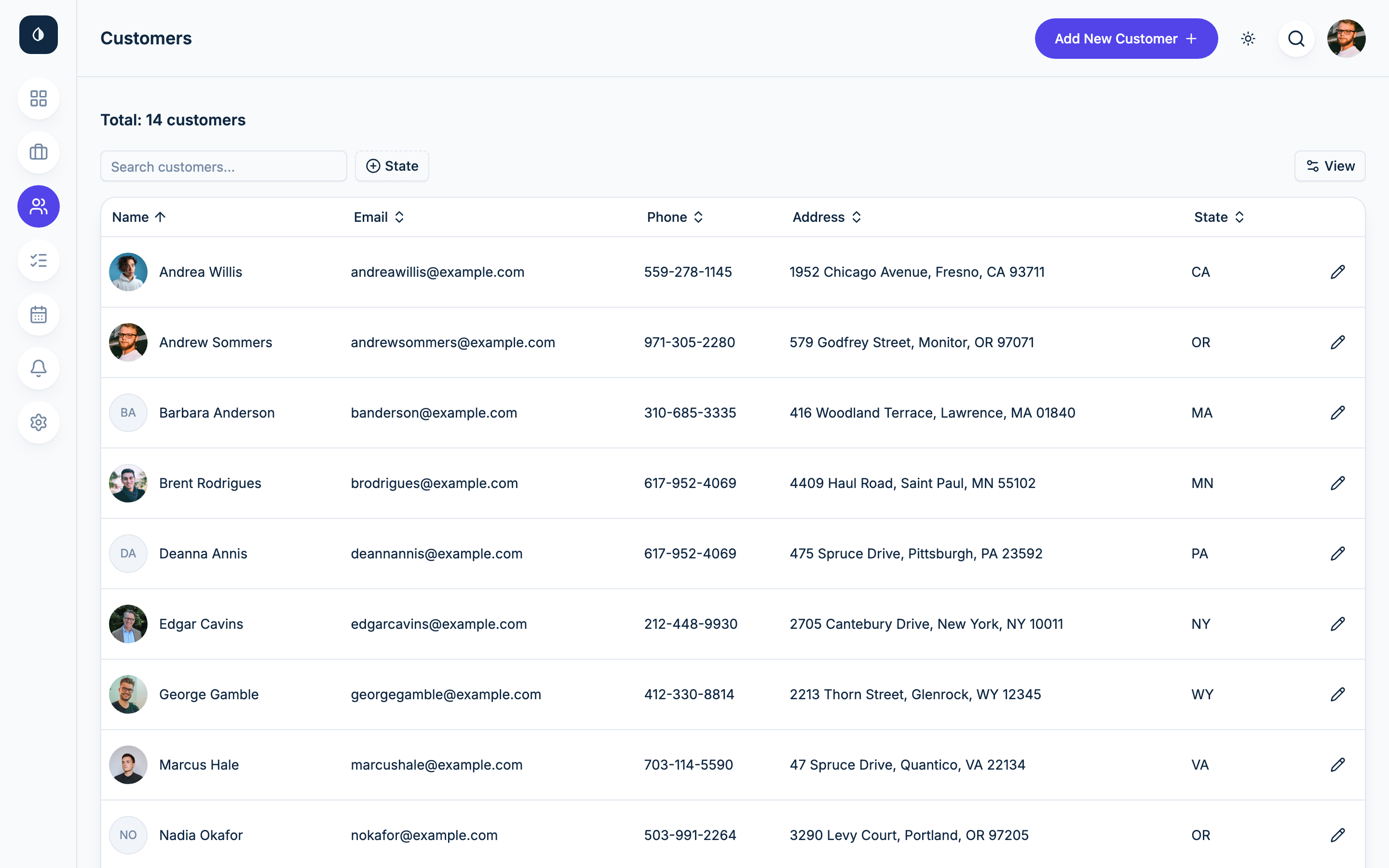 DealFlow web app template preview 2