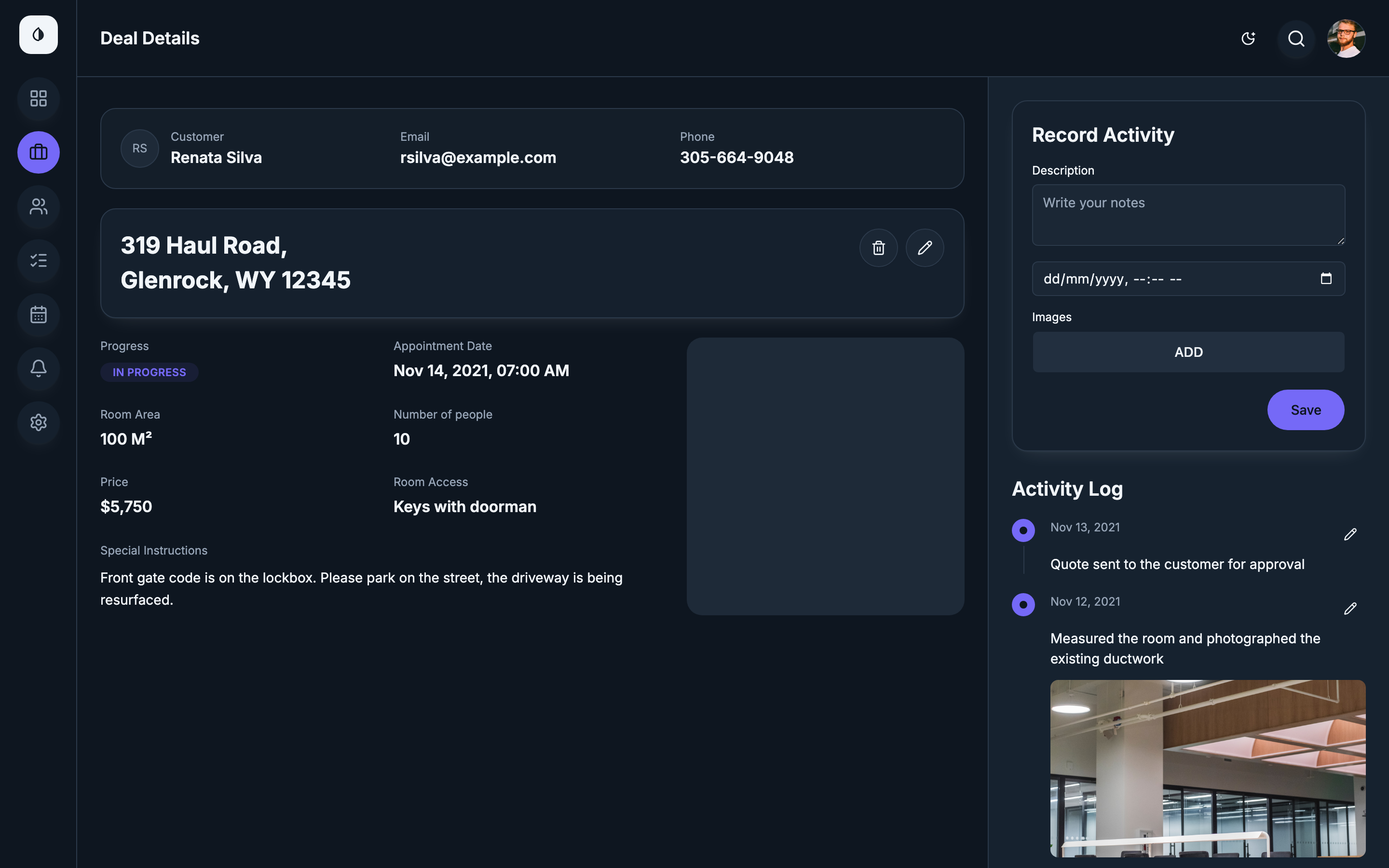 DealFlow web app template preview 6