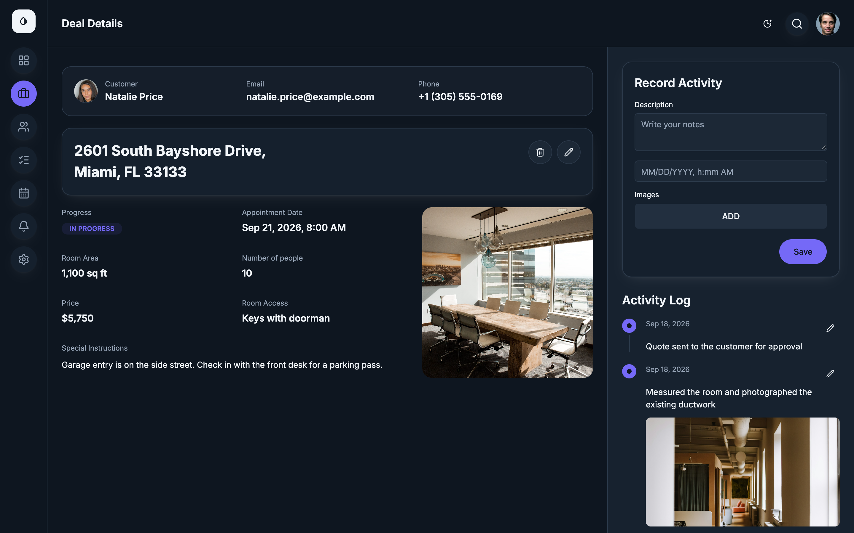 DealFlow web app template preview 6