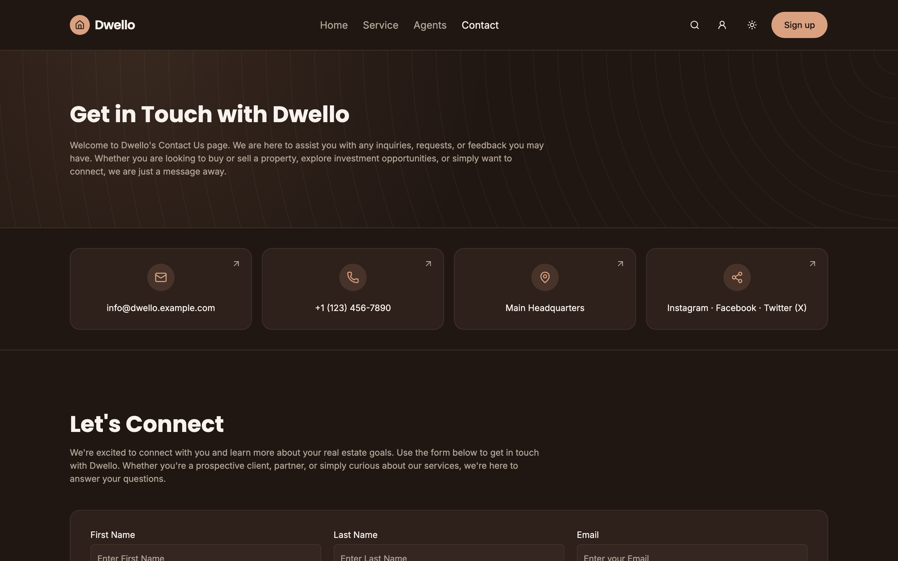 Dwello web app template preview 4
