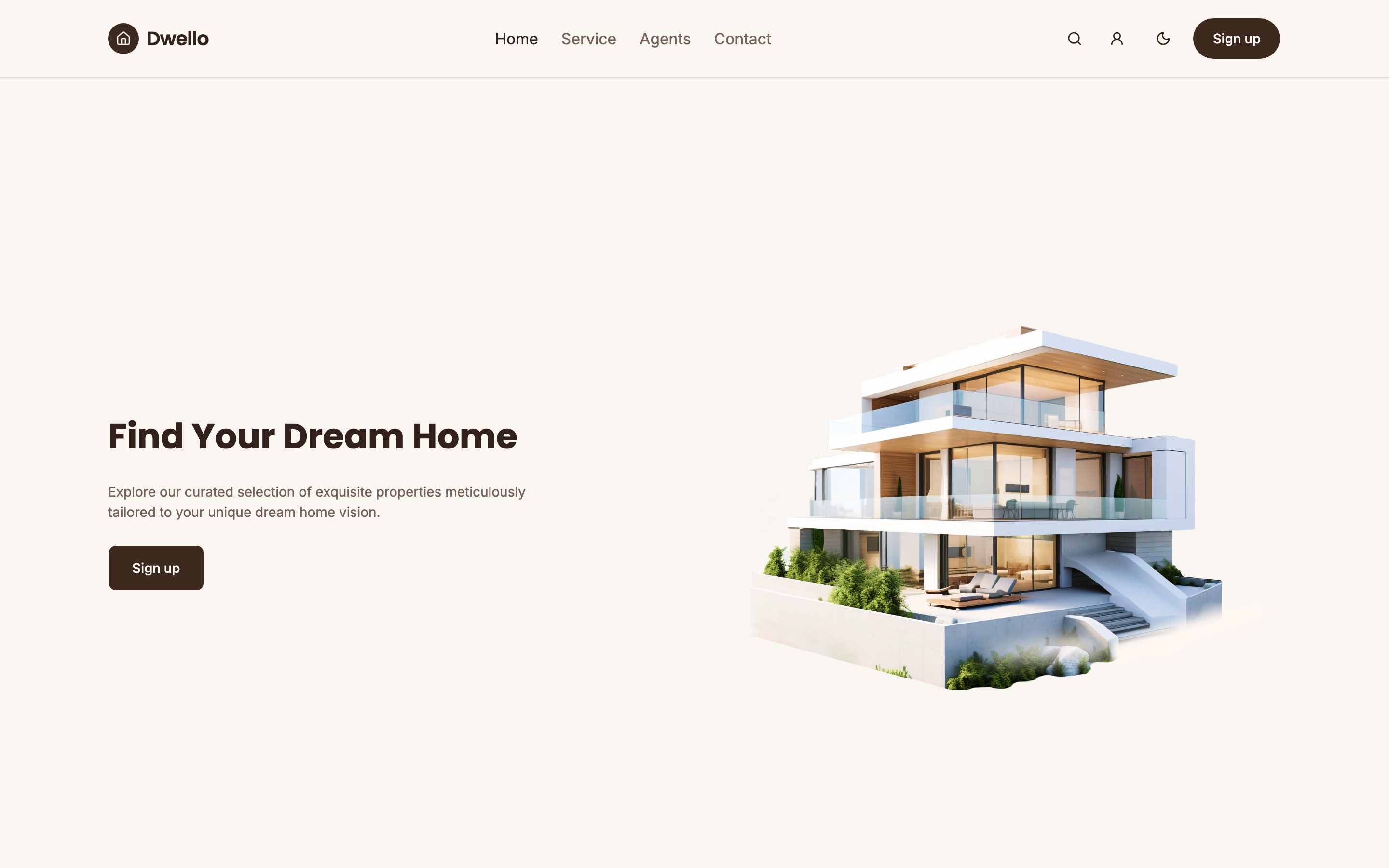 Dwello web app template preview