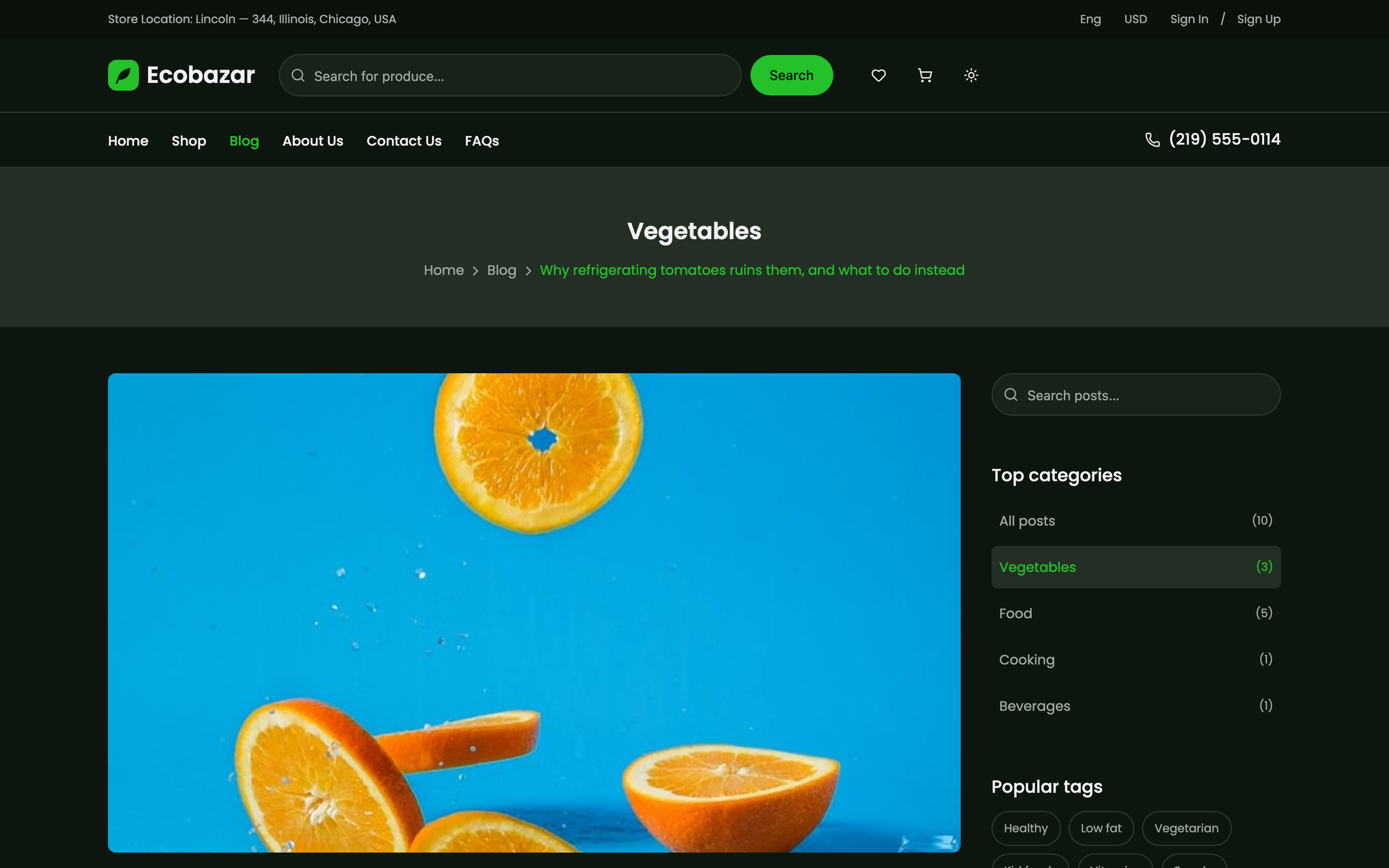 Ecobazar web app template preview 6
