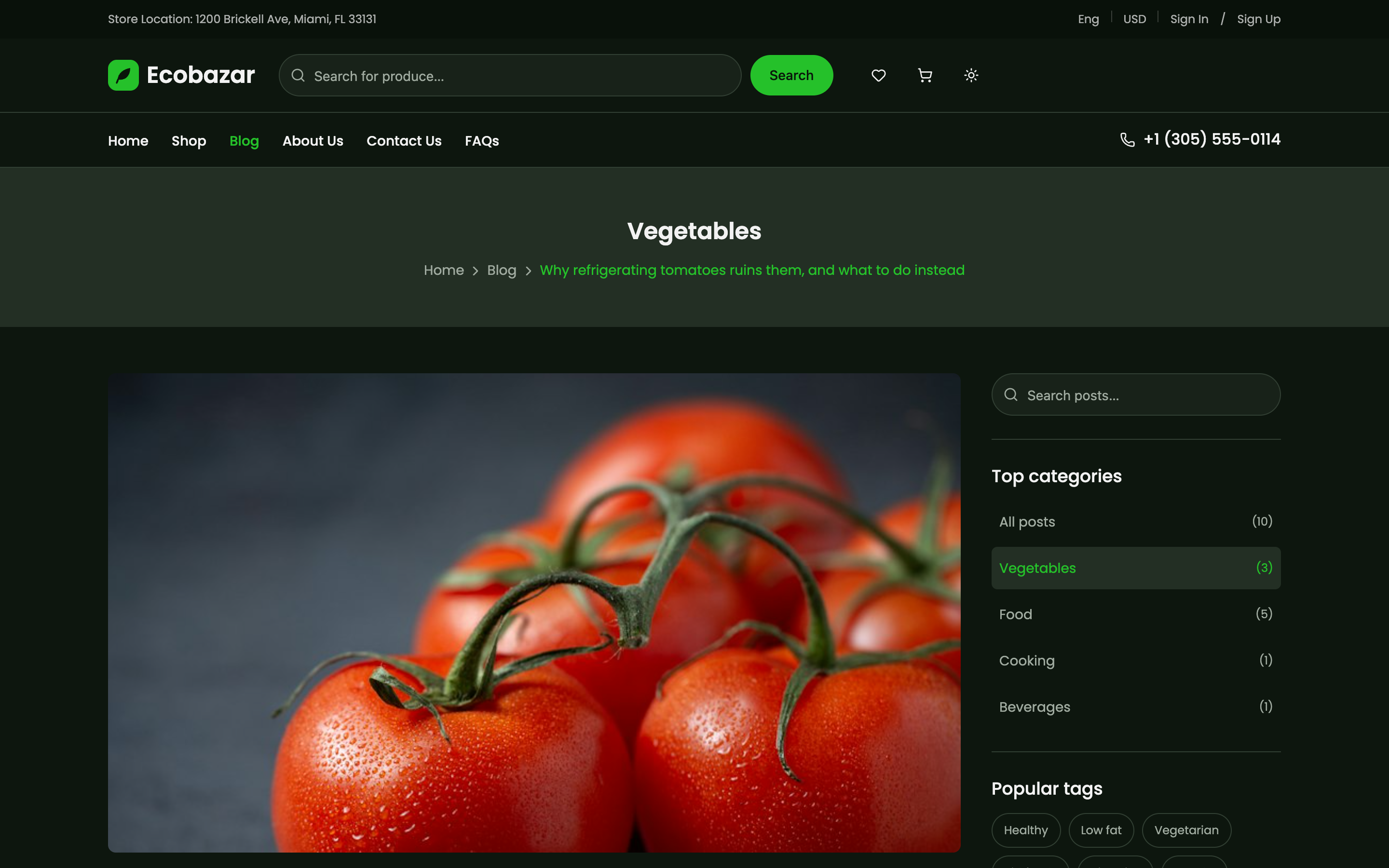 Ecobazar web app template preview 6