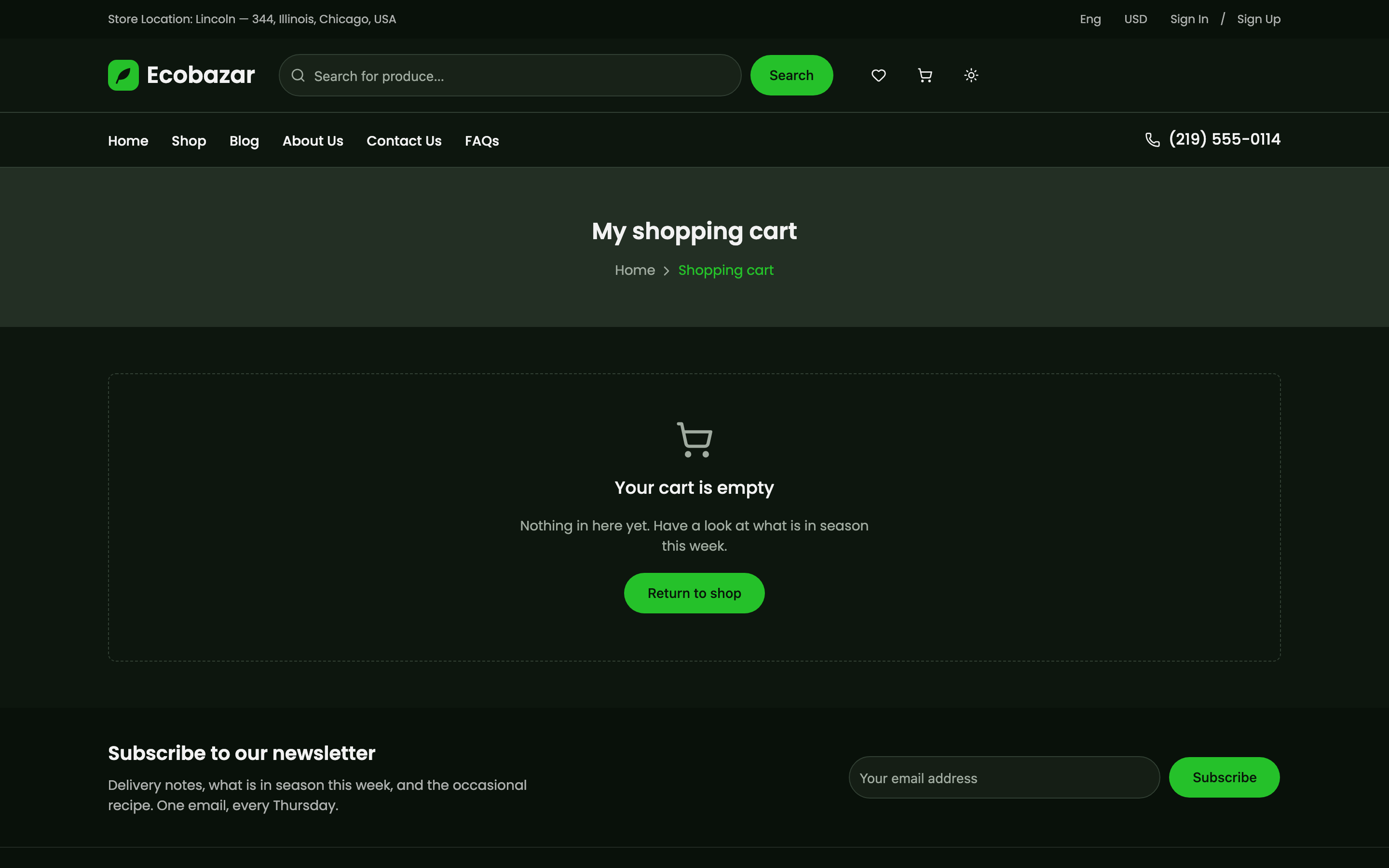 Ecobazar web app template preview 7