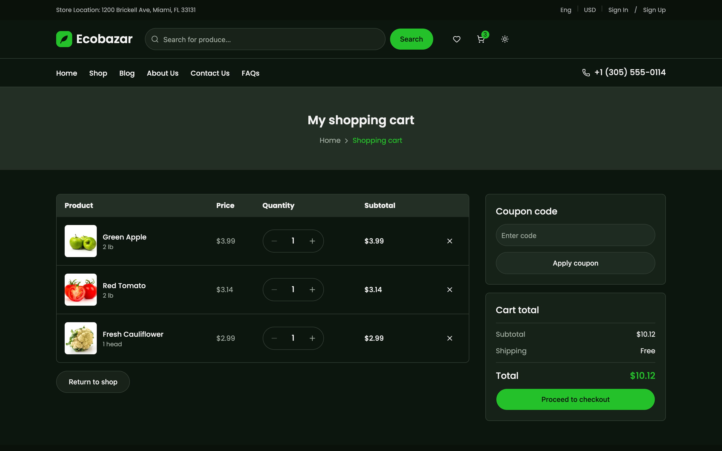 Ecobazar web app template preview 7