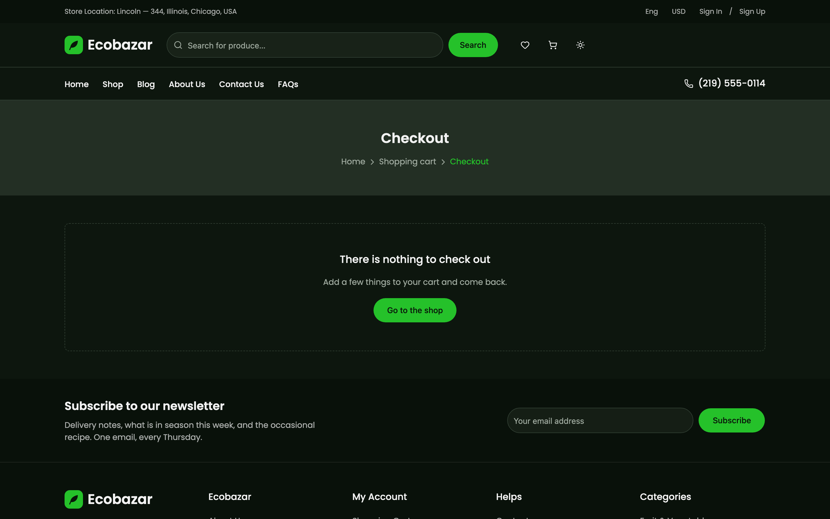 Ecobazar web app template preview 8